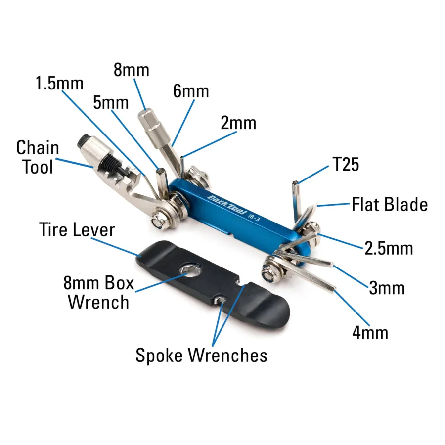 Park Tool IB-3 I-Beam Mini Folding Multi-Tool