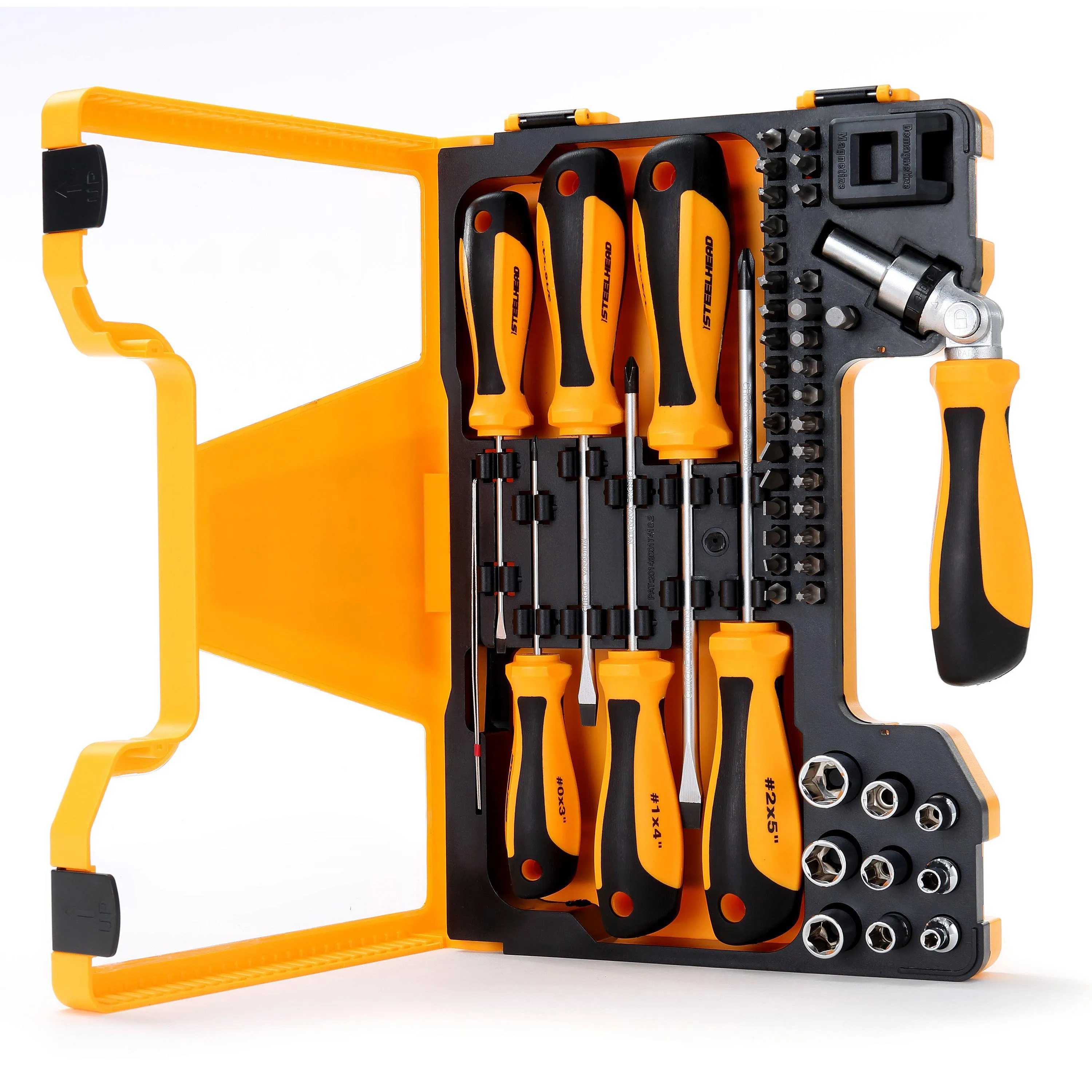 Ratcheting Screwdriver and Socket Set (51 Piece)