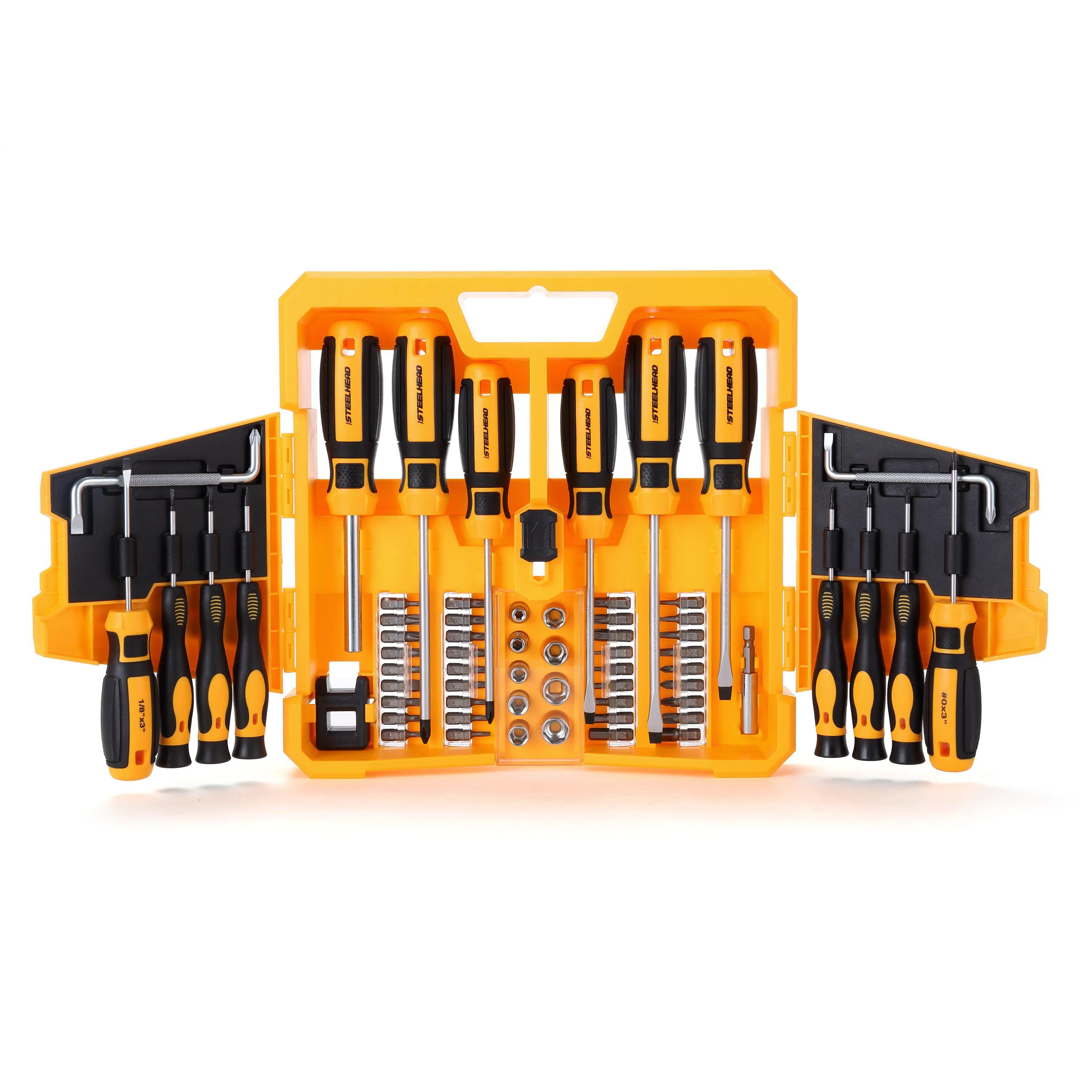 Screwdriver & Socket Set (63 Piece)