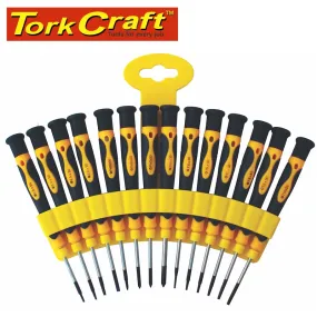 TORK CRAFT 14PC PRECISION SCREWDRIVER SET KT2468