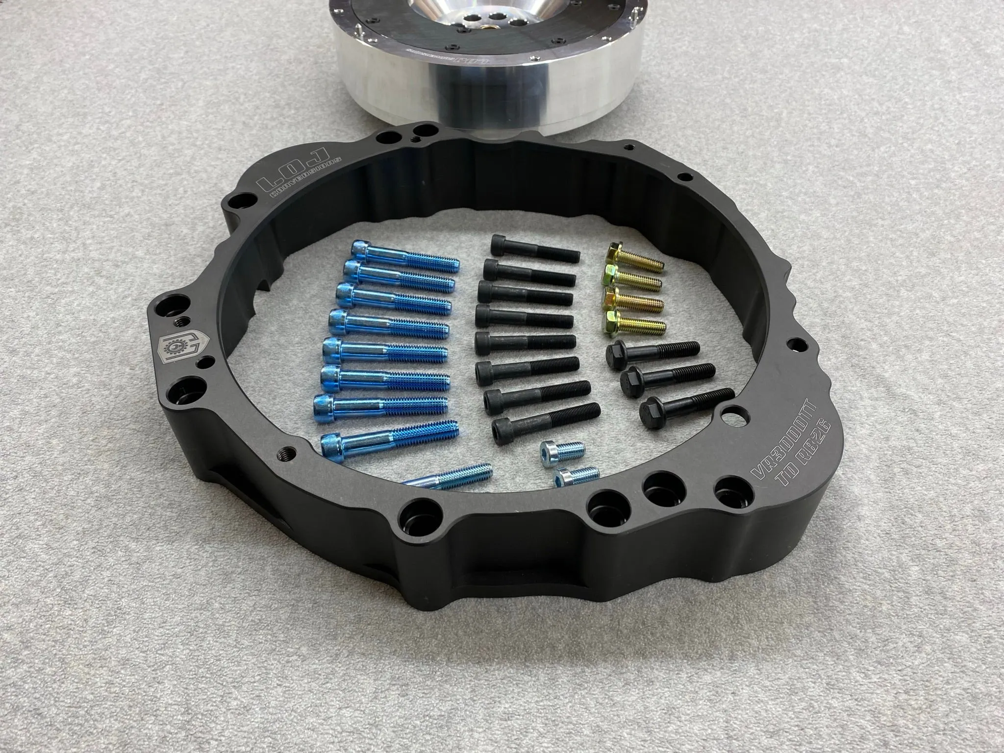 VQ/VR Engine to Skyline GTR Transmission Adapter and Flywheel