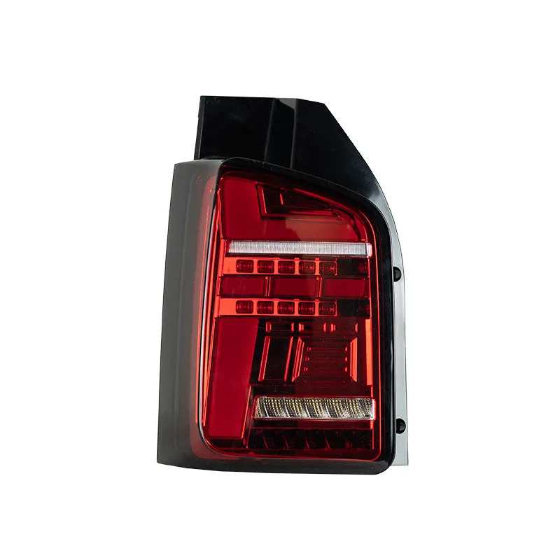 VW T6 – Rear Lights – Sequential Indicator – LED – Barn Door – Red (T6.1 Style)