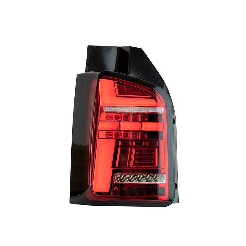 VW T6 – Rear Lights – Sequential Indicator – LED – Barn Door – Red (T6.1 Style)