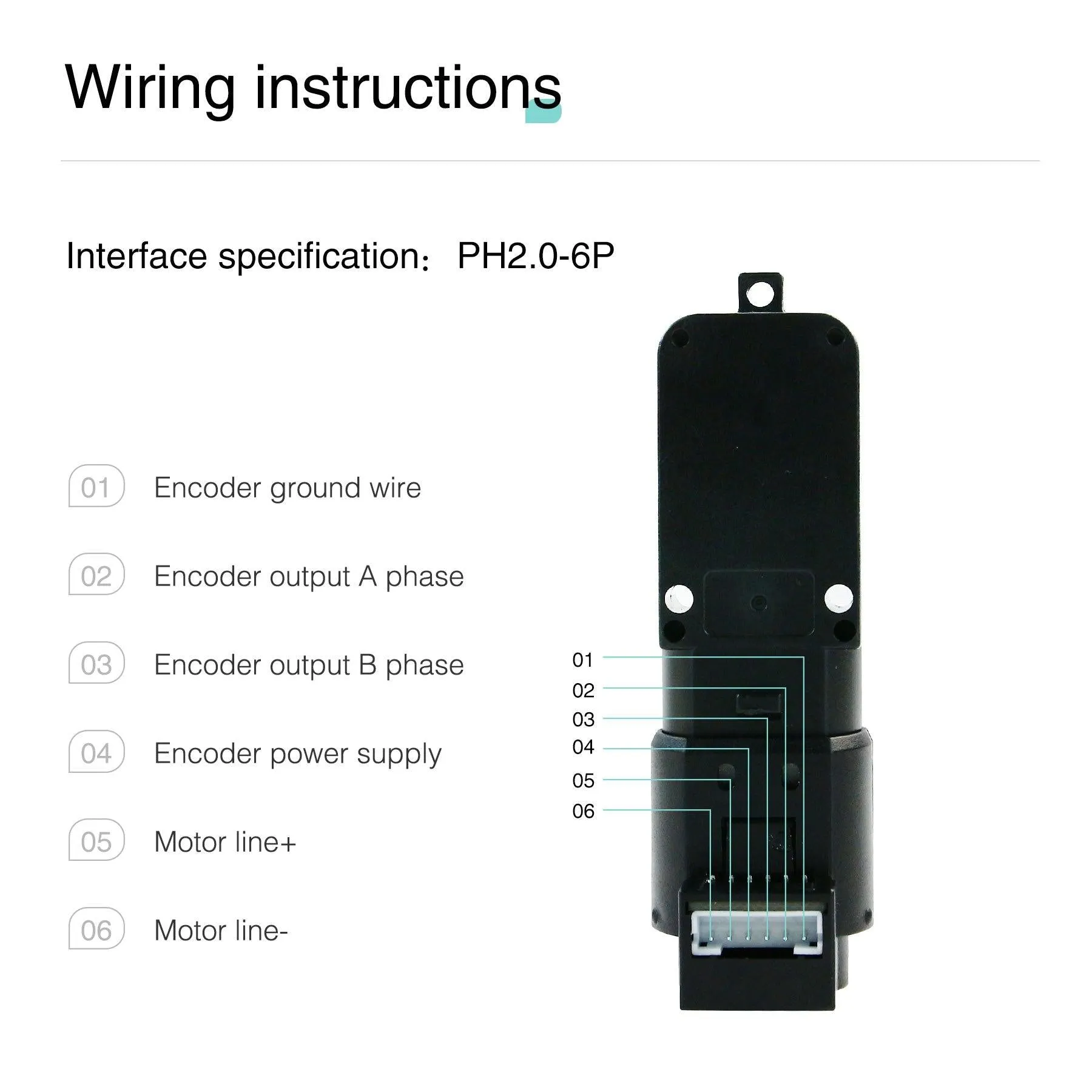 Yahboom TT DC Gear Reduced Motor with Encoder for DIY Smart Car