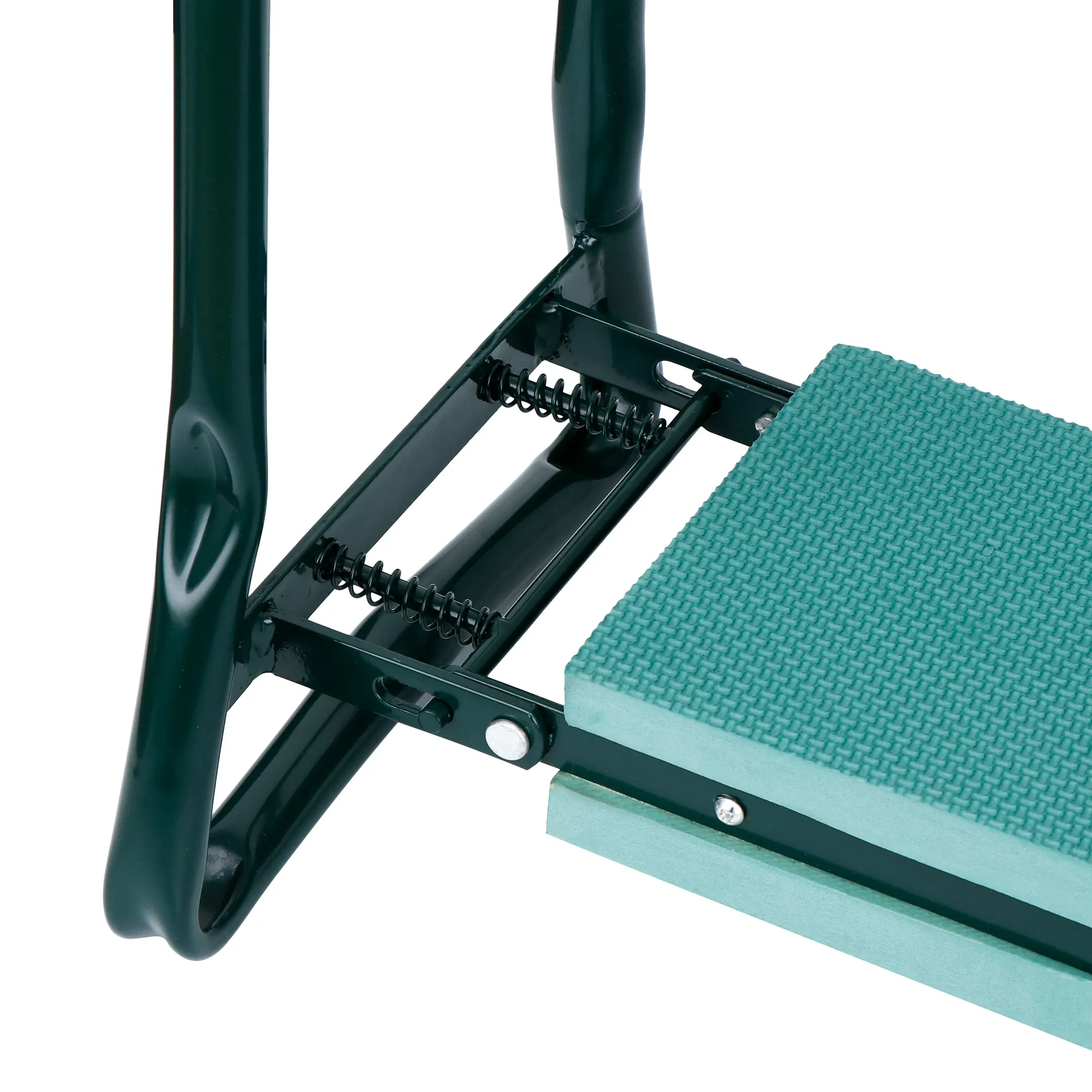 ZENY Folding Garden Kneeler Bench Seat w/Kneeling Pad and Tool Pouch (Green)