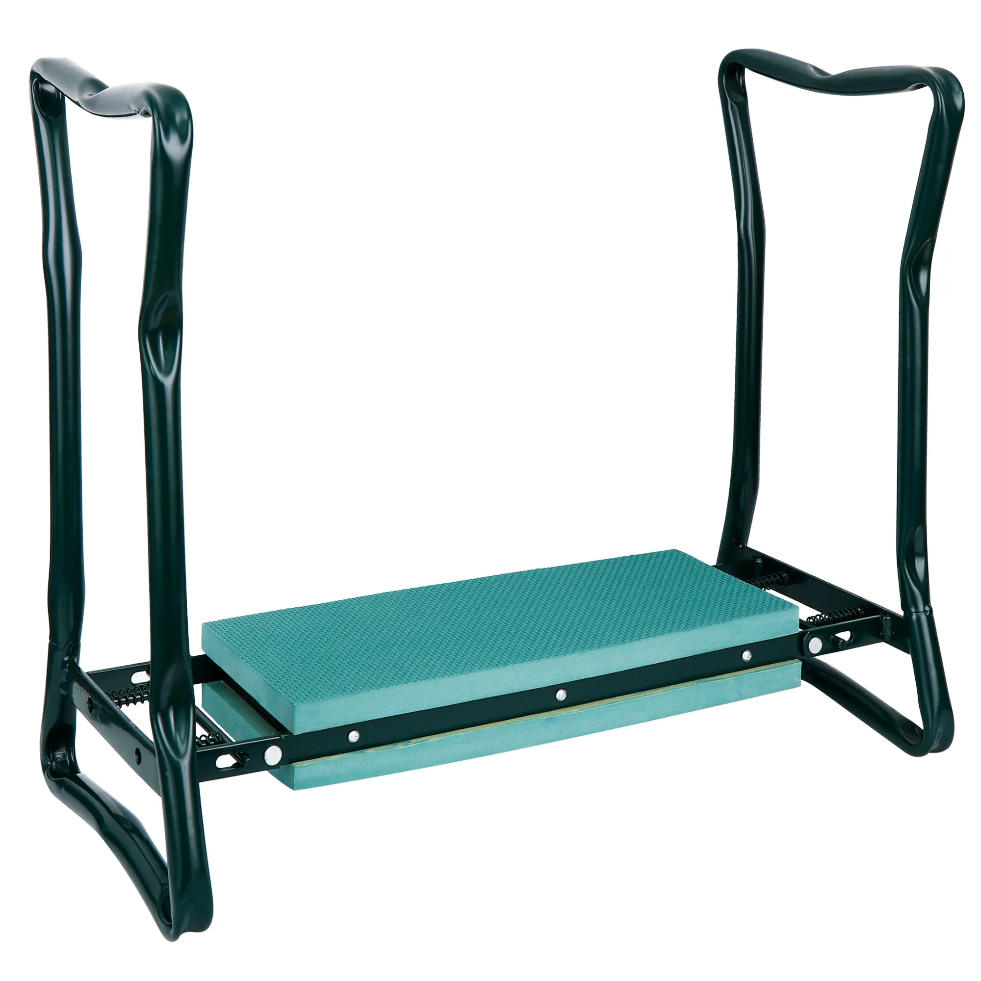 ZENY Folding Garden Kneeler Bench Seat w/Kneeling Pad and Tool Pouch (Green)